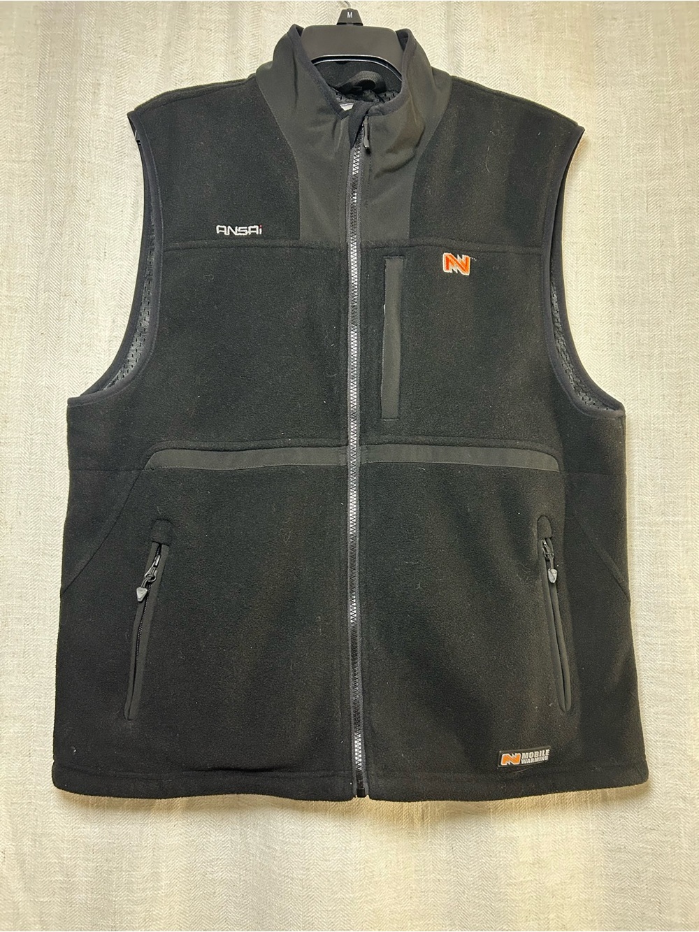 Ansai Mobile Warming Heated Fleece Vest Size XL Men's